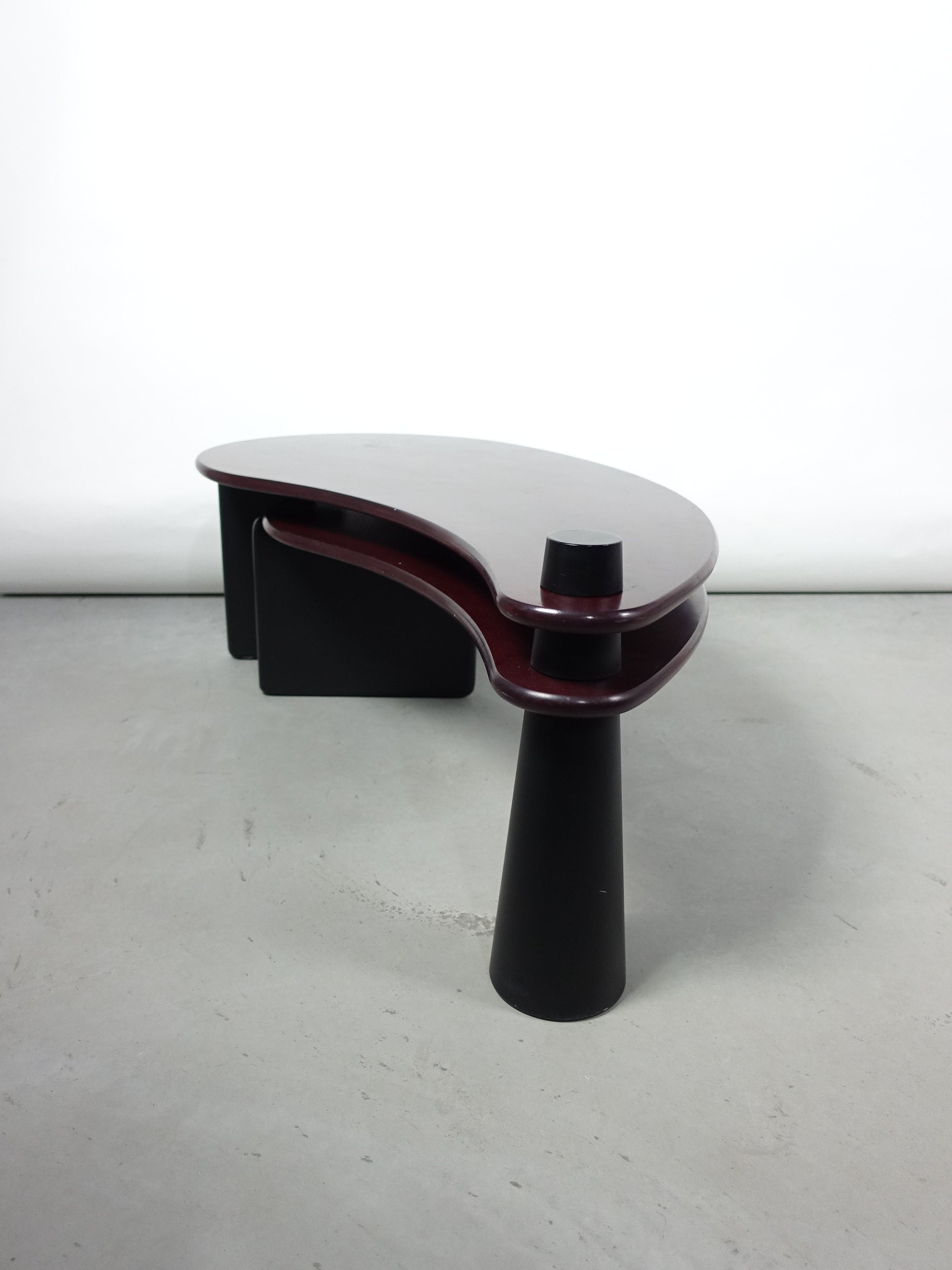 Vintage Kidney Bean Swivel Coffee Table | ally.